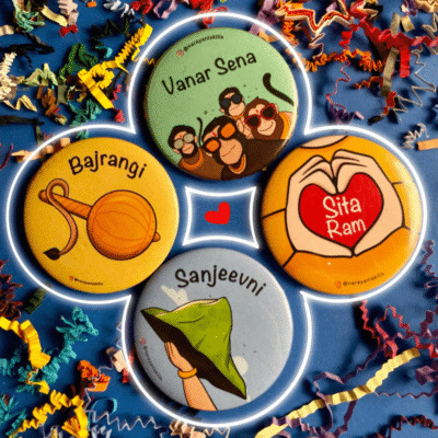 Ramayan Theme Badges (Set of 4)